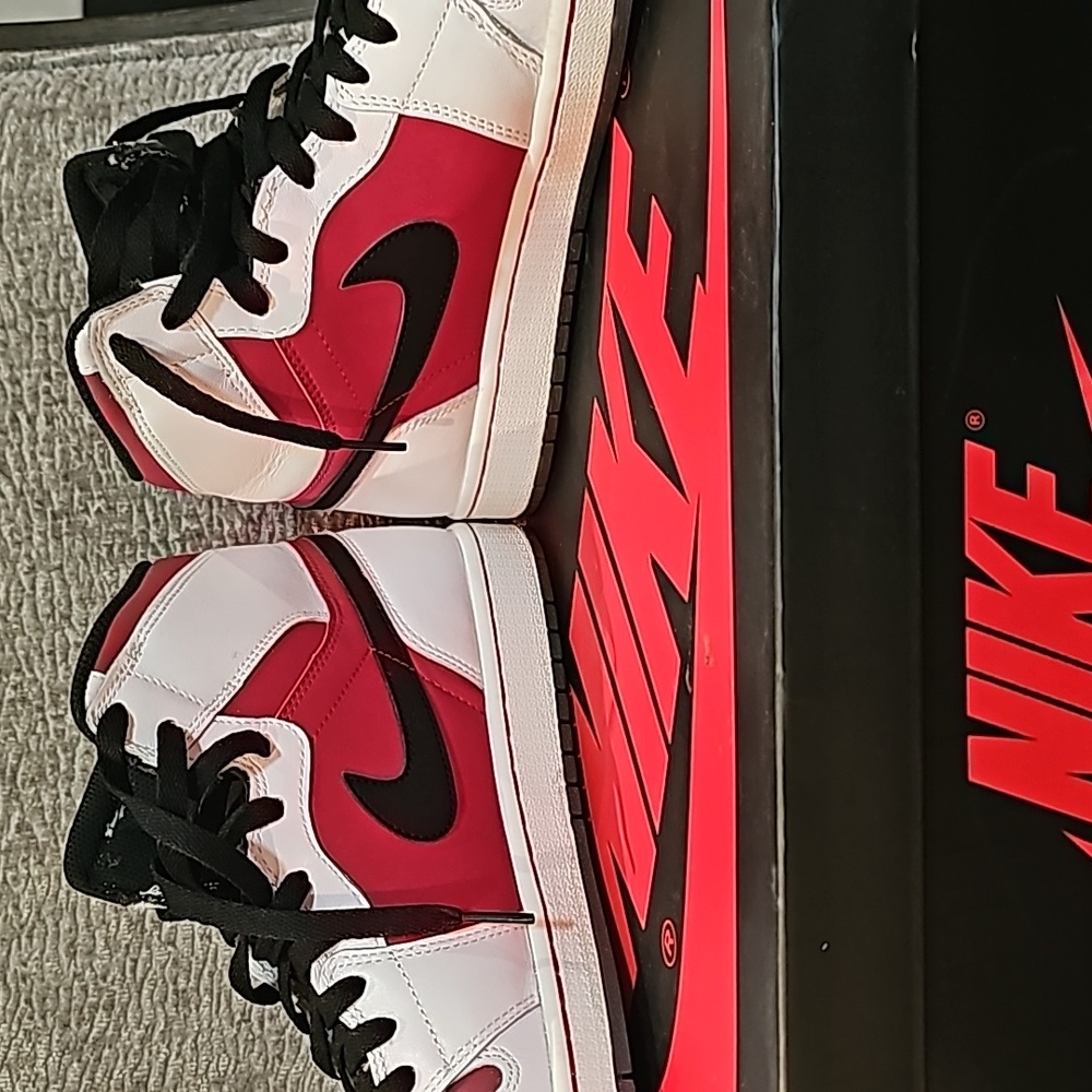 Air Jordan 1 Retro High OG white/black/carmine red - Picture 7 of 10